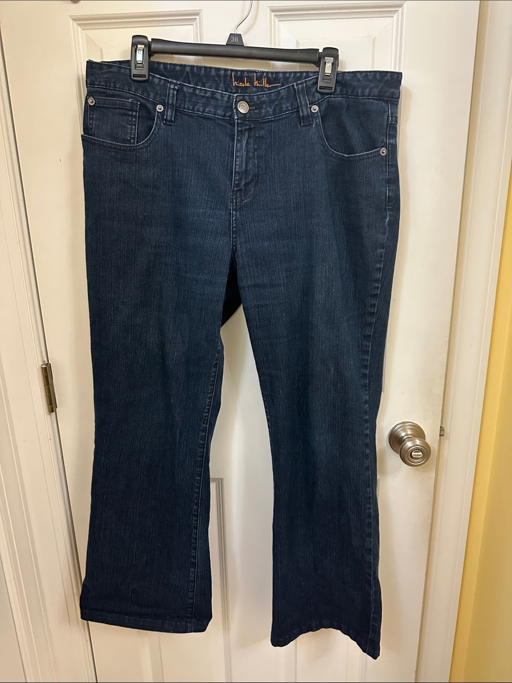 Nicole Miller Dark Blue Flare Jeans